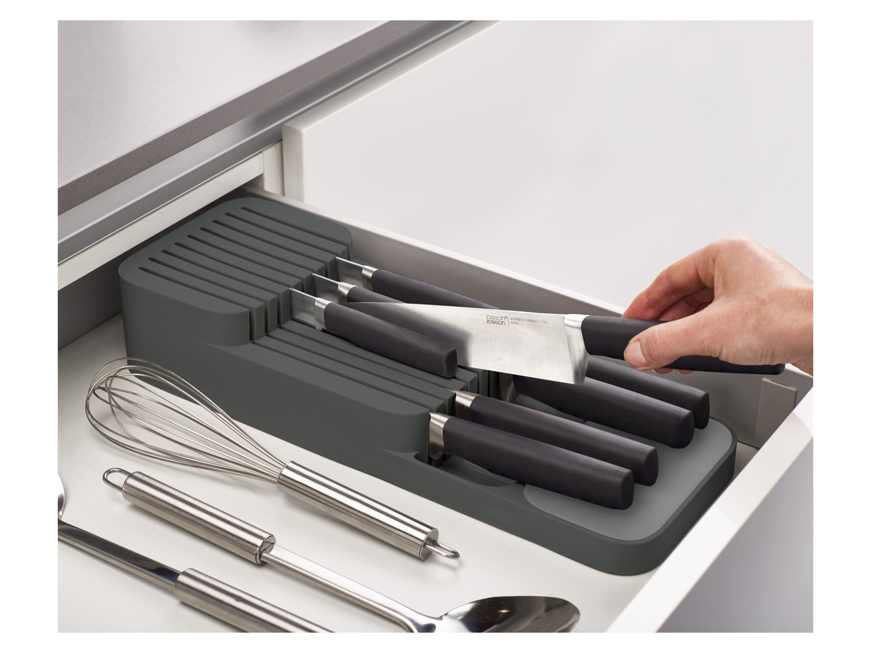 Organiseur couverts compact Joseph Joseph Duo pour tiroirs facile a nettoyer - vue 4