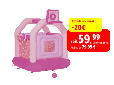 Playtive Château gonflable, avec panier de basket