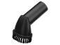 Brosse d'aspirateur noire avec poils en plastique