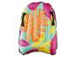 Bodyboard gonflable coloré avec motif de feuilles tropicales et poignées