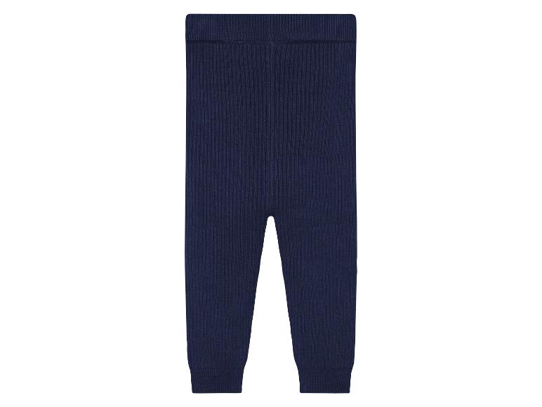 Leggings en tricot bleu marine pour bébés.