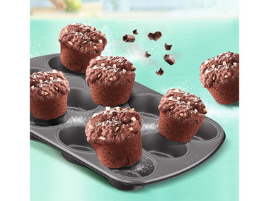 Mini Moule à Muffins pour 48 Muffins, Plaque de Cuisson en Acier