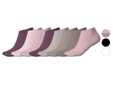 esmara® Lot de 10 paires de socquettes femme