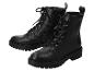 Bottes lacées noires pour femmes avec semelle épaisse