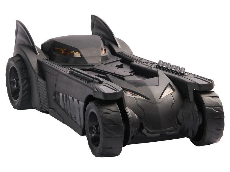 Voiture jouet Batmobile noire avec phares jaunes