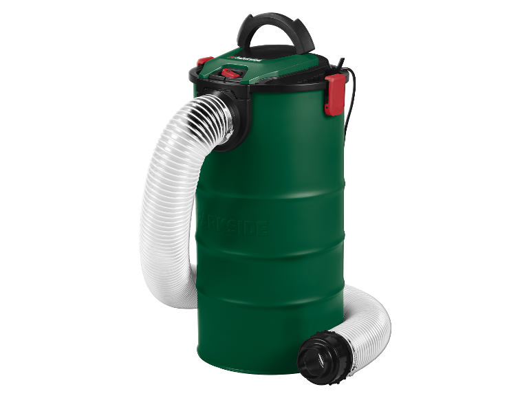Un aspirateur Parkside en forme de tonneau.