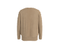 Sweat-shirt beige sans capuche, vue arrière