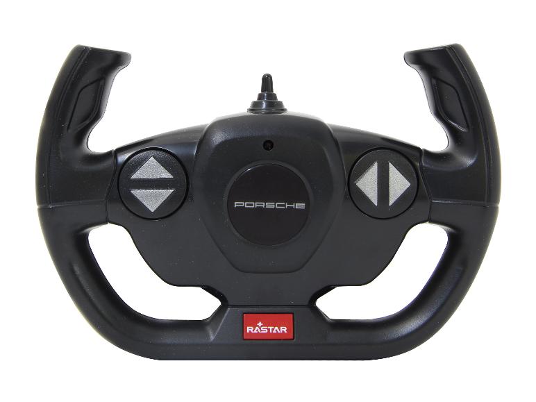 Volant de télécommande noir avec boutons et antenne