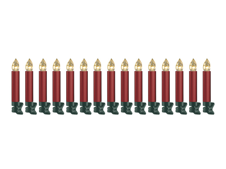 Aller en mode plein écran : LIVARNO home Bougies LED sans fil pour sapin de Noël, 15 pièces - Image 19
