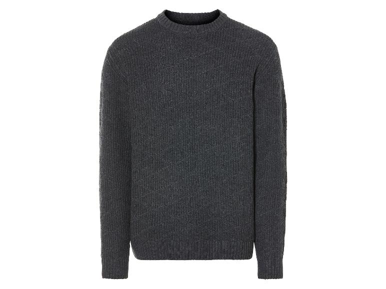 Un pull gris foncé à manches longues.