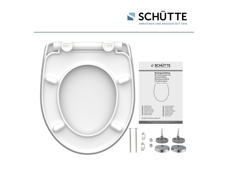 Aller en mode plein écran : Schütte Abattant WC High Gloss, avec fermeture en douceur - Image 60