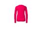 T-shirt manches longues rose vif pour femme.