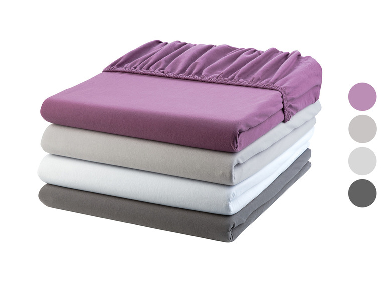 Aller en mode plein écran : Drap-housse en jersey pour surmatelas, 180-200 x 200 cm - Image 1