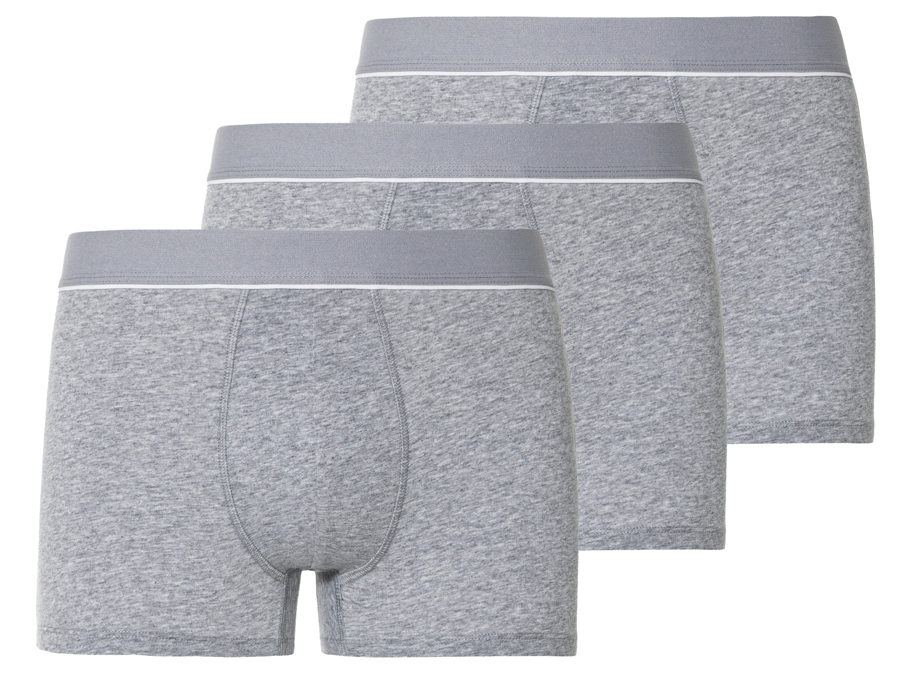 LIVERGY® Lot de 3 boxers homme (gris, XL)