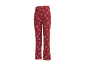 Pantalon de pyjama rouge avec un motif festif d'oursons.