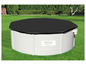 Une piscine Bestway Hydrium avec une couverture noire.