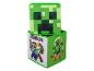 Deux boîtes de rangement Minecraft : un Creeper et des personnages du jeu.