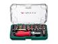 Ensemble d'outils Parkside : tournevis, douilles et embouts dans un coffret de rangement.