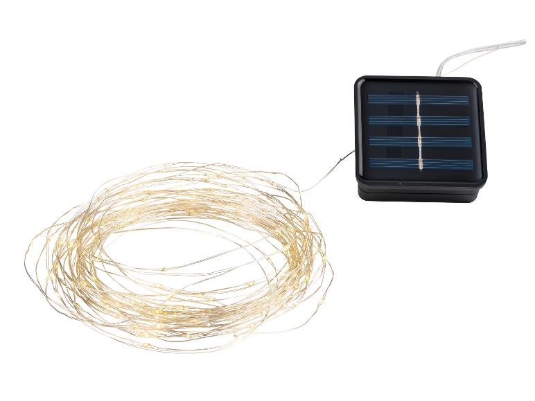 Guirlande lumineuse solaire LED sur fil