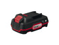 Une batterie noire et rouge avec le logo 'X20V TEAM'.