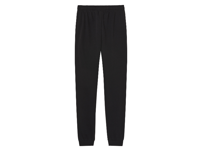 Pantalon de jogging noir avec ceinture élastique.