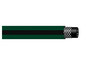 Tuyau d'arrosage vert avec une bande noire