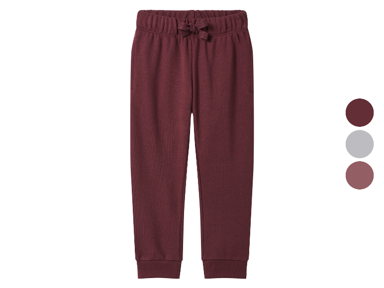 Pantalon de jogging rouge foncé pour enfants.