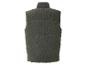 Un gilet en velours côtelé vert olive.