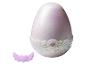 Œuf nacré avec un cœur rose ailé