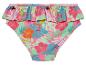 Maillot de bain enfant, motif tropical, hibiscus et toucans.