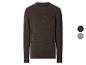 Pull homme marron à manches longues, avec des options de couleur marron et gris.