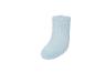 Chaussette de bébé bleu clair à rayures verticales