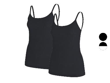 ESMARA® Lot de 2 débardeurs à fines bretelles femme