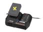 Un chargeur Parkside X20V Team avec batterie
