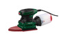 Une ponceuse Parkside verte avec aspirateur.
