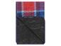 Couverture de pique-nique à carreaux bleus et rouges avec envers imperméable.