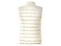 Un gilet matelassé de couleur crème sans manches