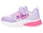 Chaussures de sport violettes avec détails papillon roses et fermeture velcro