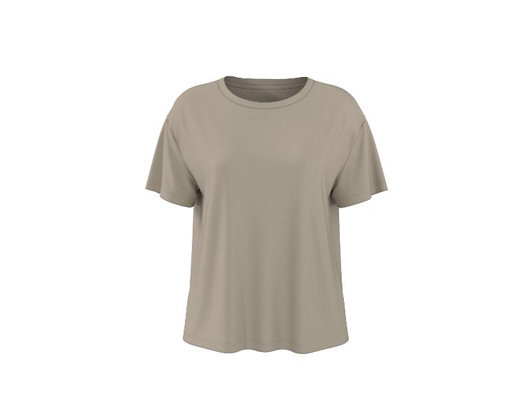T-shirt simple marron clair à manches courtes