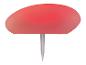 Piquet solaire de jardin rouge