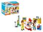 Playmobil cabinet médical avec un docteur, un patient, une balance et un mètre ruban.