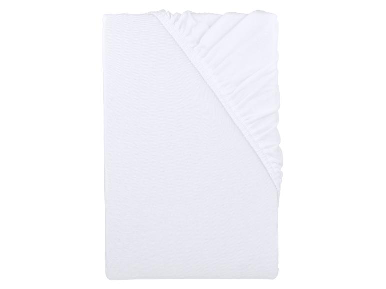 Drap-housse blanc avec coin élastique