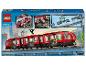 Ensemble LEGO City 60423 avec un train de passagers rouge et une gare.