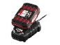 Un chargeur de batterie Parkside X20V TEAM noir.