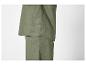 Ensemble chemise et pantalon en lin vert olive.