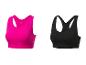 Brassières de sport Crivit : rose et noire.