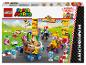 Ensemble LEGO Super Mario Kart avec Baby Peach et Bowser Jr. dans des karts de course.