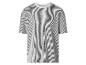 T-shirt à manches courtes à rayures verticales blanches et noires