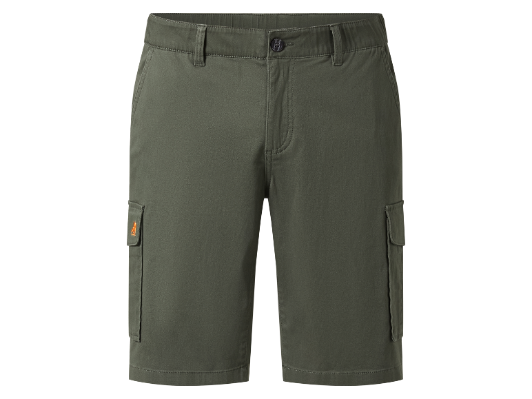 Short cargo vert olive pour homme.