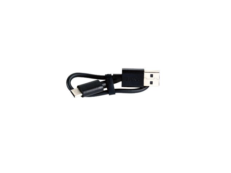 Câble de charge TRONIC USB-C noir avec connecteur USB-A